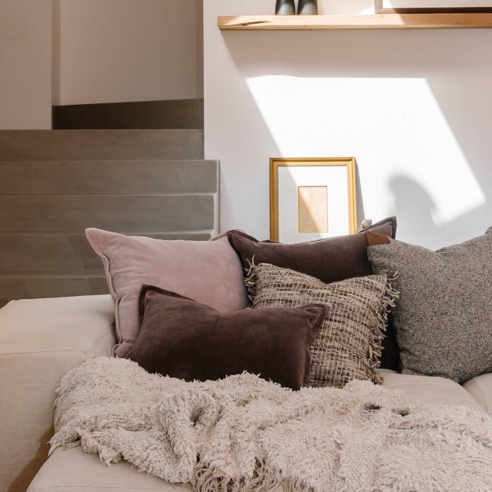 Evelyn Velvet Cushion - Lilac | Luxury home decor and furniture by Home Decor & Co