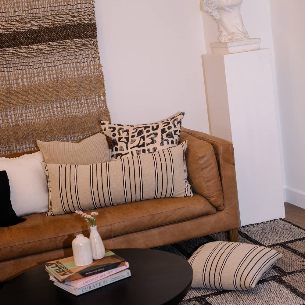 Hudson Corduroy Cushion - Natural | Luxury home decor and furniture by Home Decor & Co