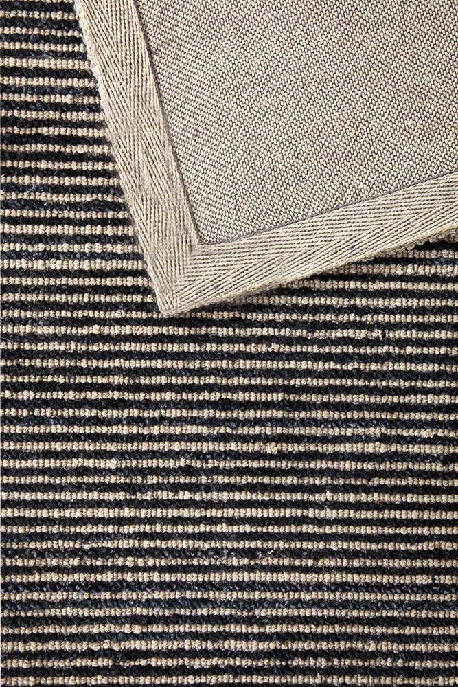 Allure Black Cotton Rayon Rug, view 8