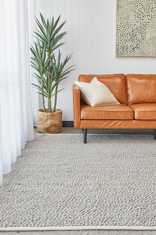 Boucle Grey Rug, view 2