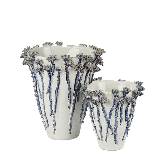 Jardin Vase Medium Blue | Luxury home decor and furniture by Home Decor & Co