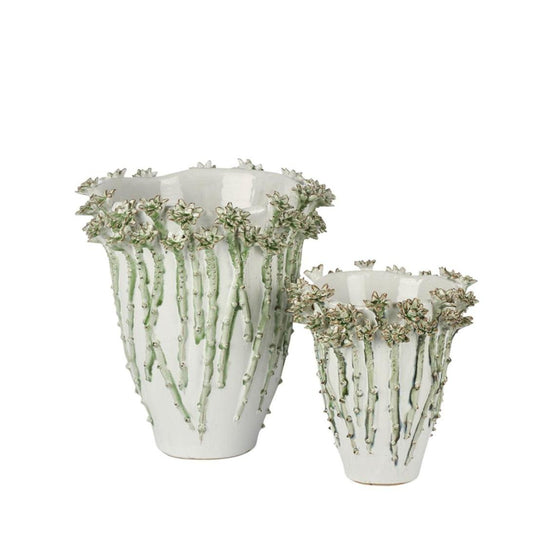 Jardin Vase Medium Green | Luxury home decor and furniture by Home Decor & Co