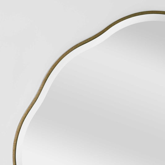 Camille Scallop Mirror Large Gold | Luxury home decor and furniture by Home Decor & Co
