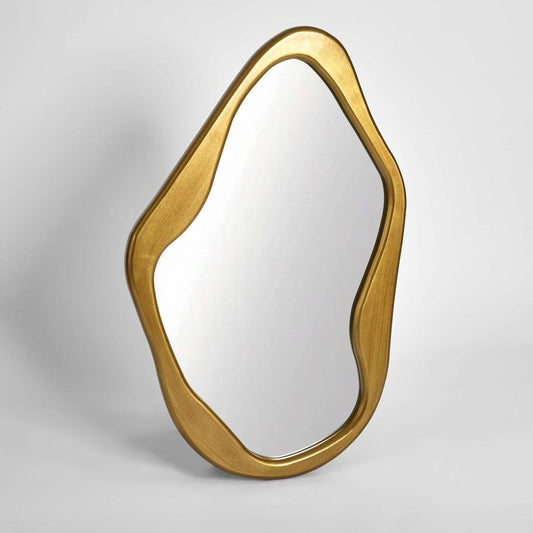 Aria Form Mirror 62x100cm Gold | Luxury home decor and furniture by Home Decor & Co
