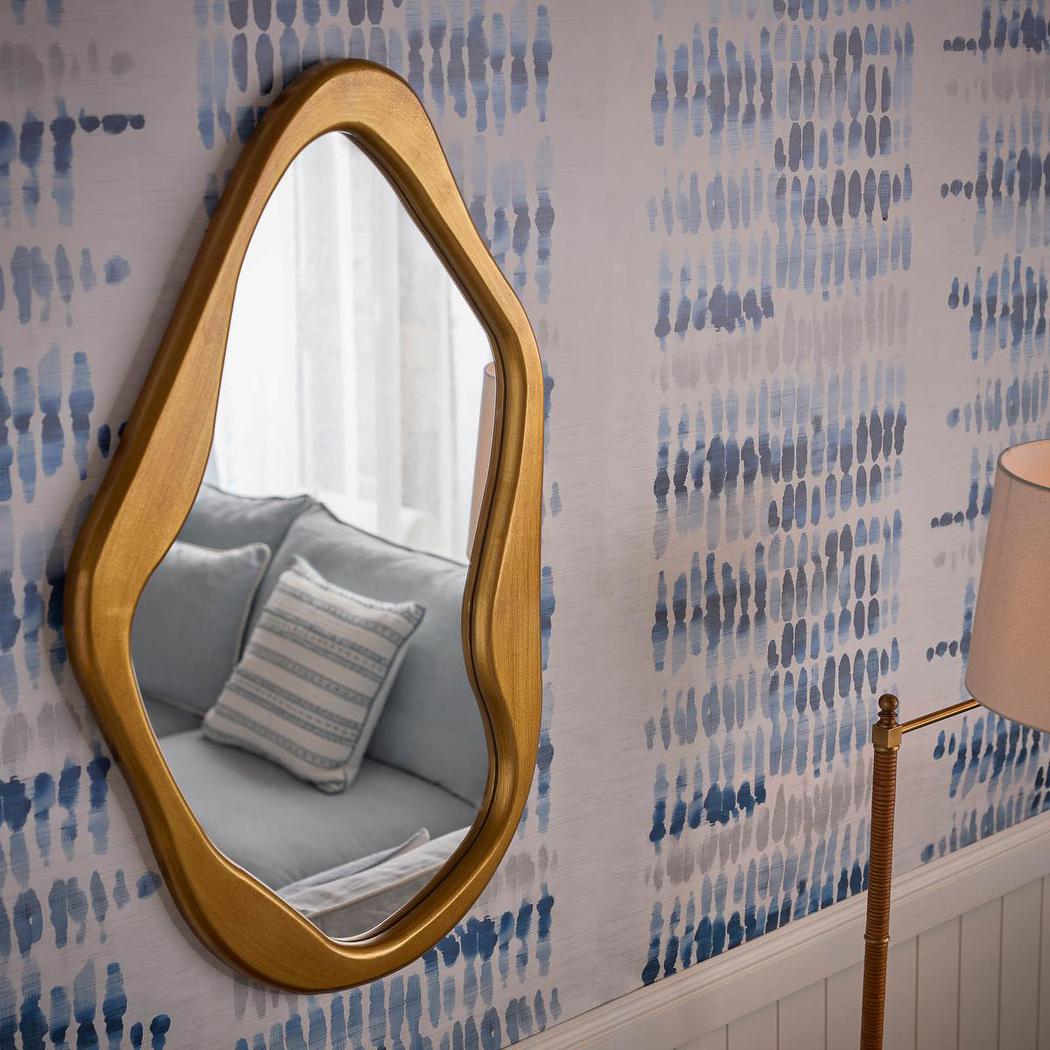 Aria Form Mirror 62x100cm Gold | Luxury home decor and furniture by Home Decor & Co