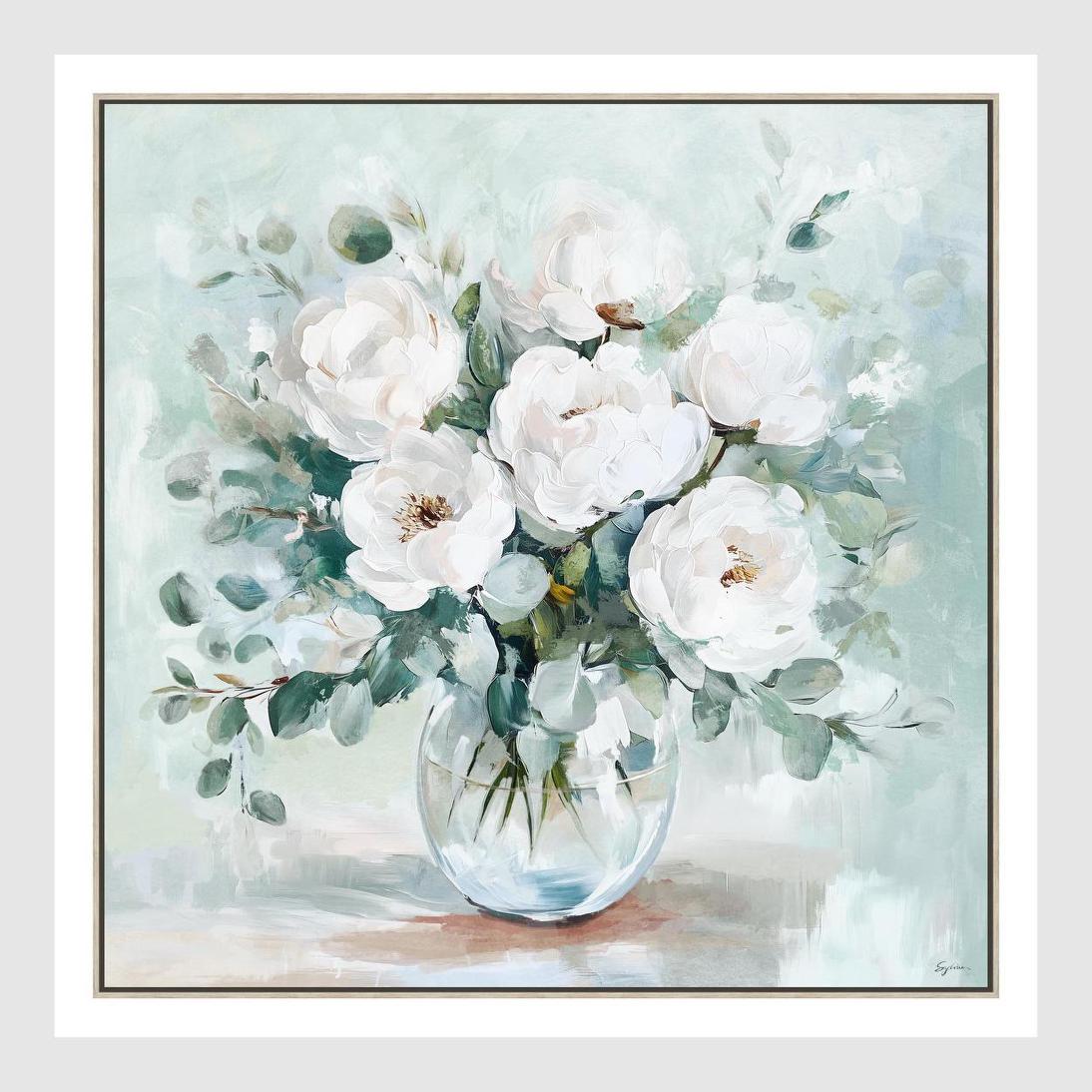 Whispering Blooms A Wall Art 82.5x82.5cm | Luxury home decor and furniture by Home Decor & Co