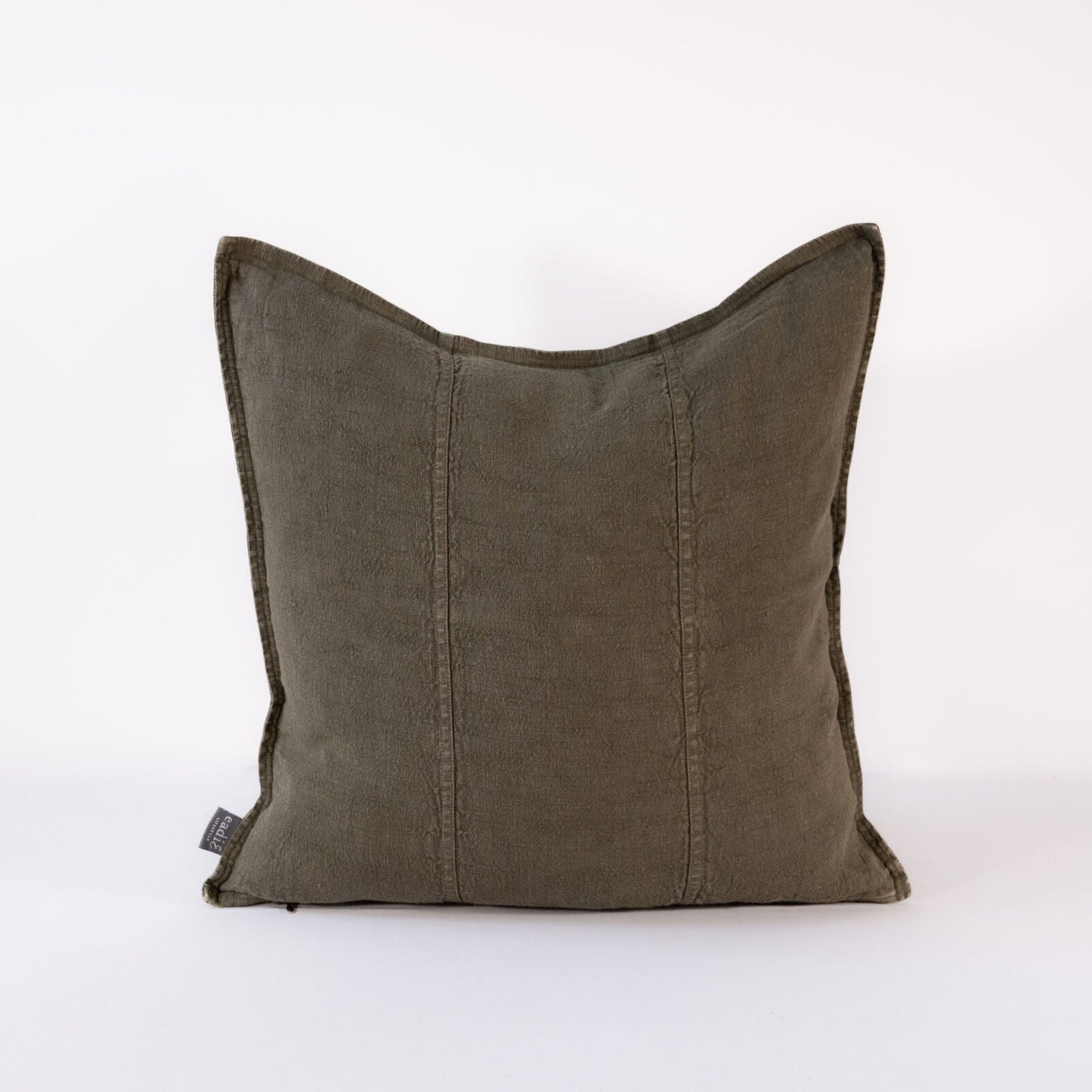 Luca Linen Cushion - Moss Green | Luxury home decor and furniture by Home Decor & Co