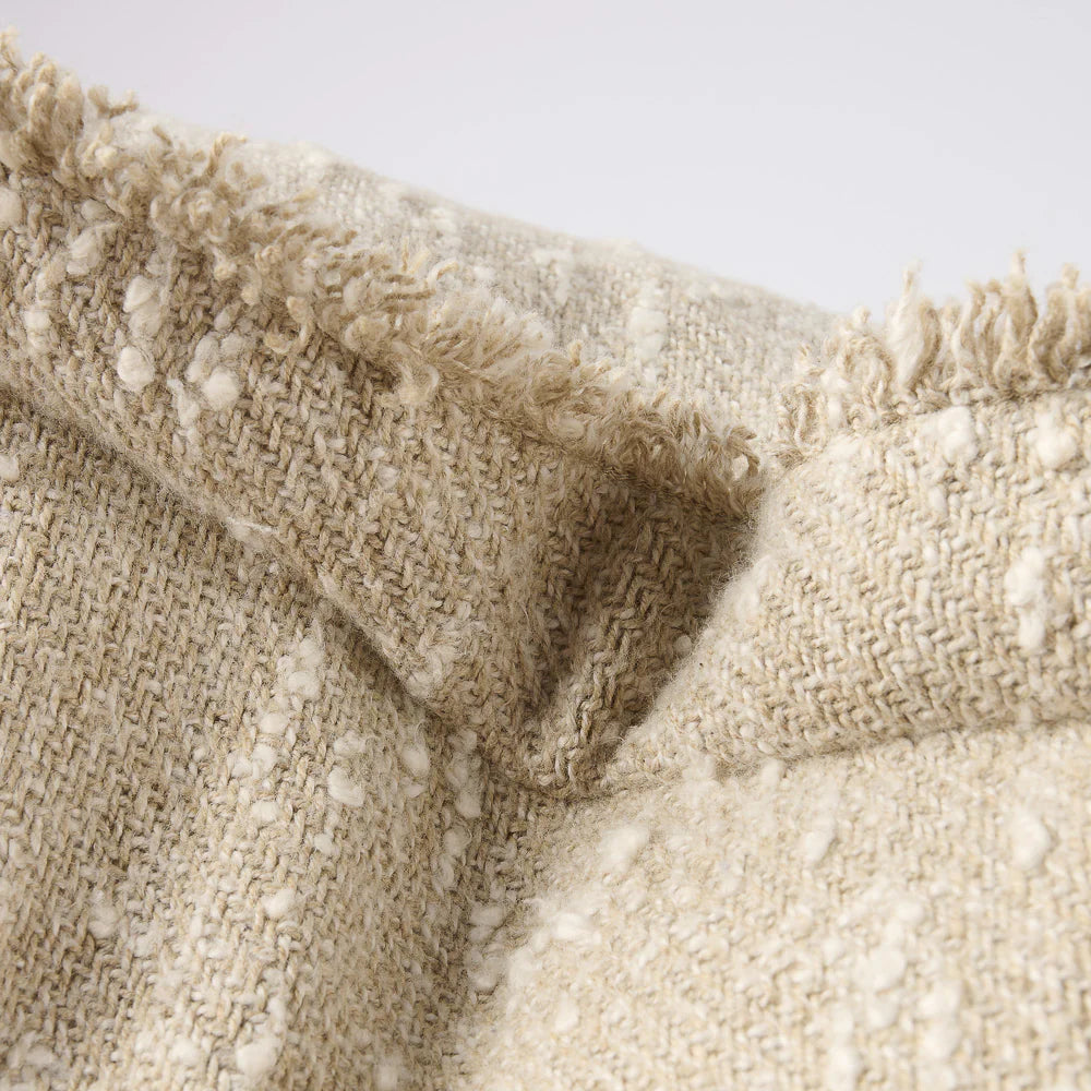 Polo Cushion - Natural/White