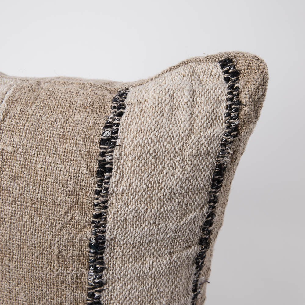 Retreat Cushion - Natural/Ivory/Black | Luxury home decor and furniture by Home Decor & Co