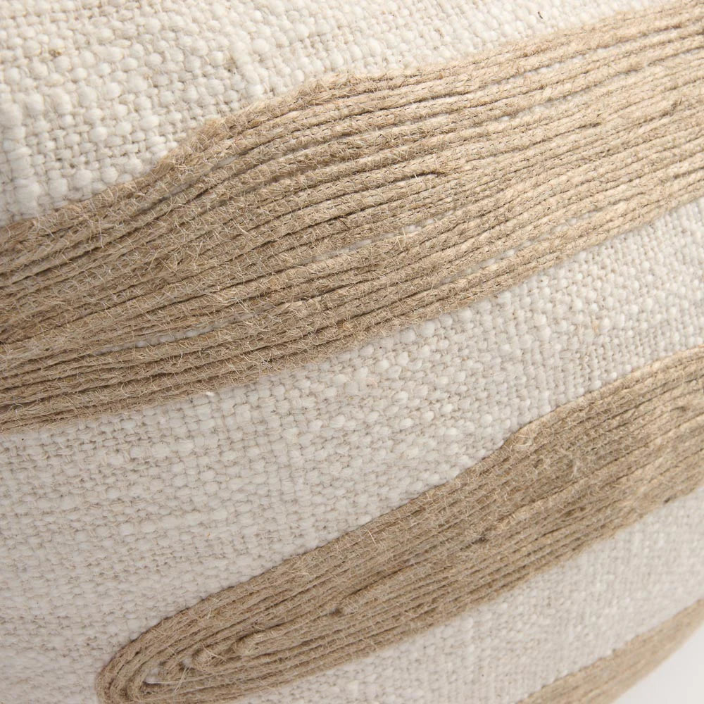 Zanth Cushion - Ivory/Natural