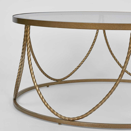 Palais Round Coffee Table Gold | Luxury home decor and furniture by Home Decor & Co