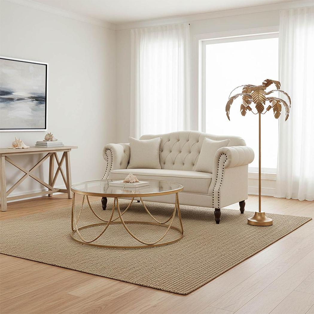 Palais Round Coffee Table Gold