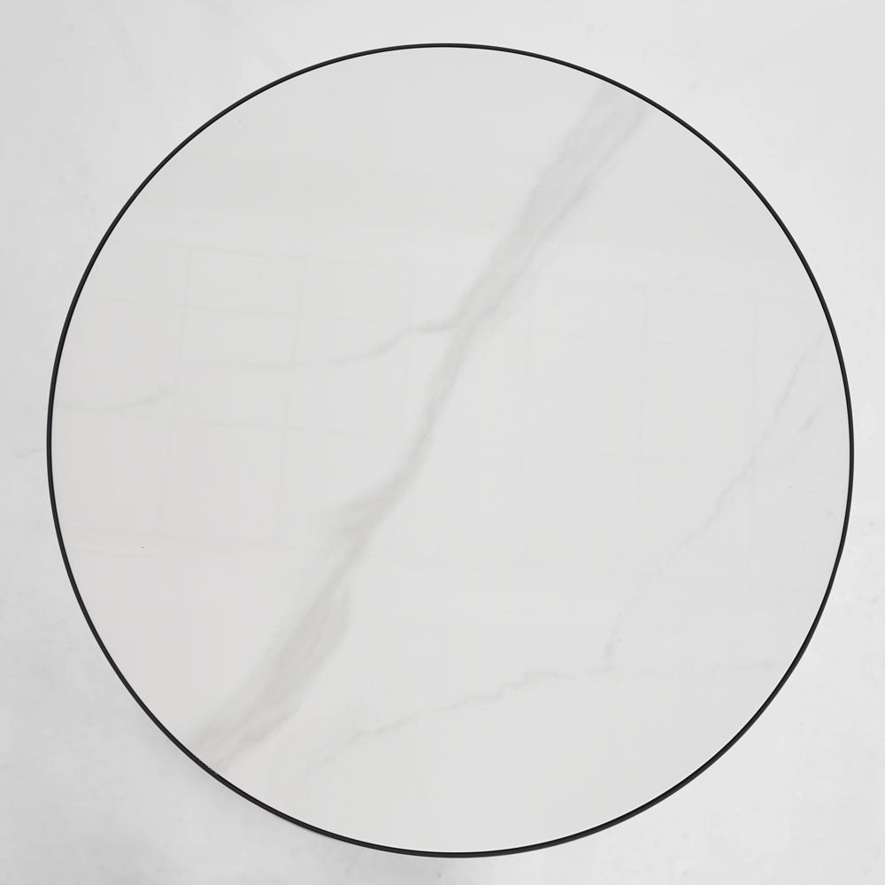 Palais Round Side Table Black & Ceramic | Luxury home decor and furniture by Home Decor & Co