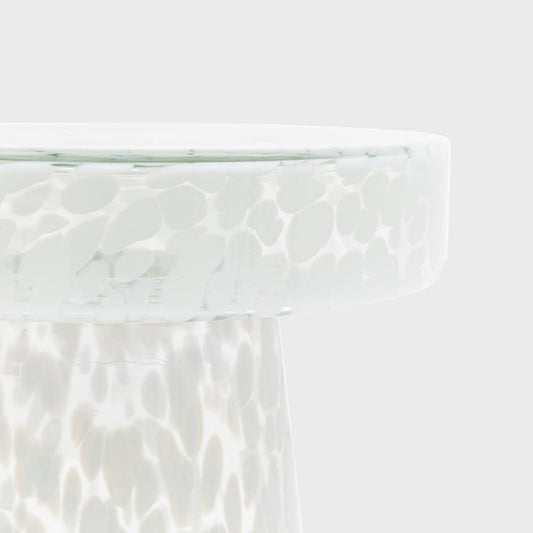 Murano Side Table White 395x395x465mm | Luxury home decor and furniture by Home Decor & Co