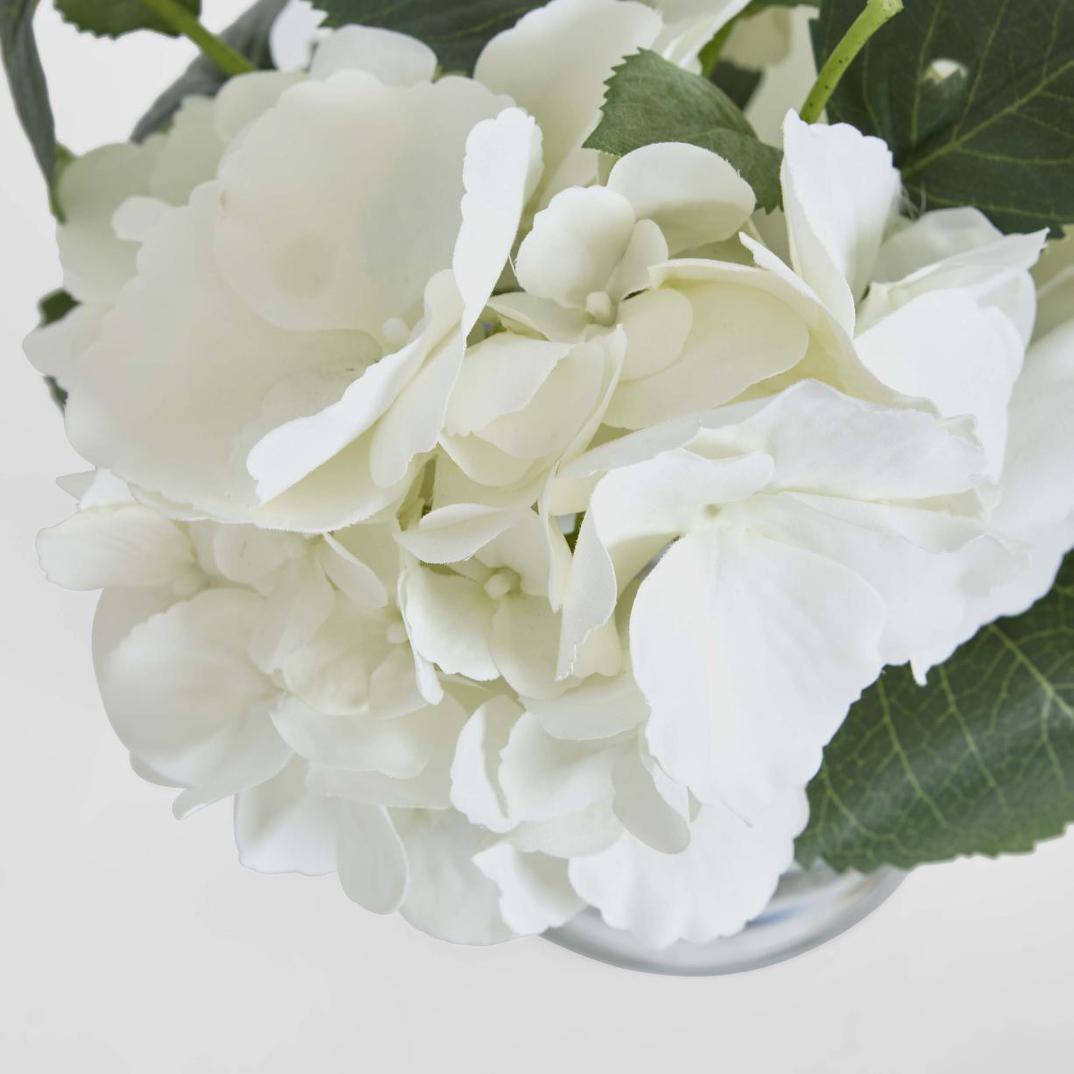 Hydrangea in Vase 31cm White | Luxury home decor and furniture by Home Decor & Co