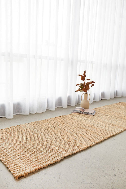 Hive Natural Runner Rug, view 2