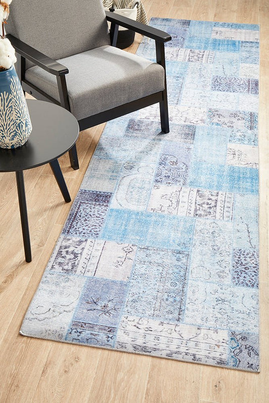 Illusions 121 Denim Runner Rug, view 2