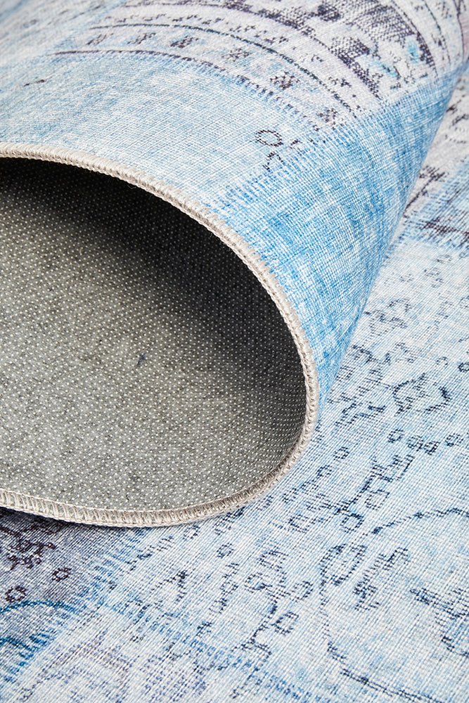 Illusions 121 Denim Runner Rug | Luxury home decor and furniture by Home Decor & Co
