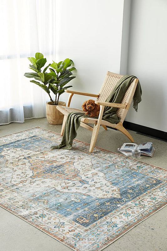 Kindred Blair Blue Washbale Rug, view 2