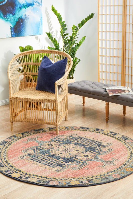 Legacy 852 Earth Round Rug, view 2