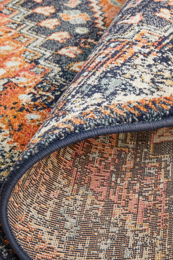 Legacy 854 Navy Round Rug | Luxury home decor and furniture by Home Decor & Co