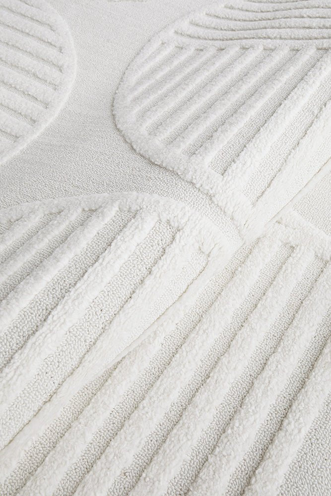 Lotus Leo White Runner Rug | Luxury home decor and furniture by Home Decor & Co