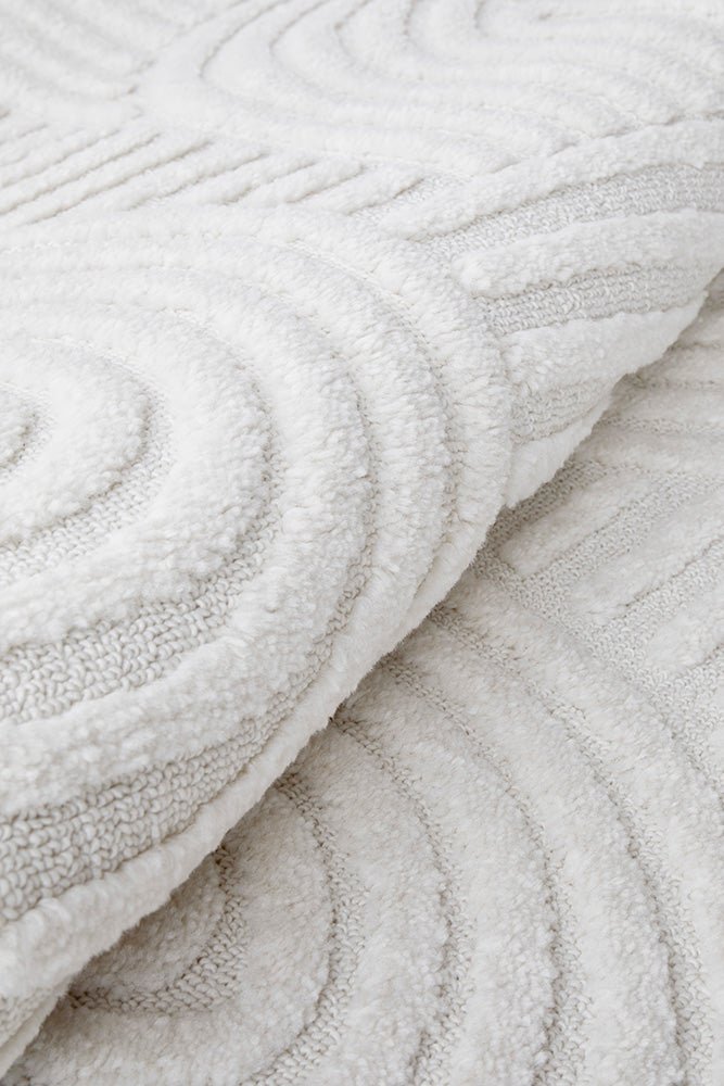 Marigold Dior White Runner Rug | Luxury home decor and furniture by Home Decor & Co
