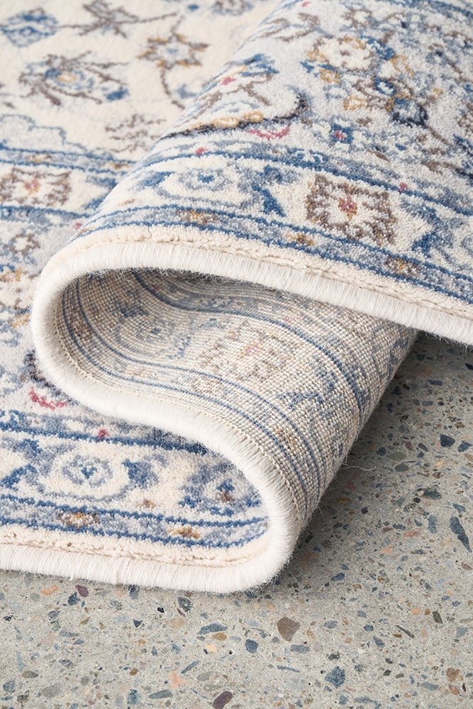 Melody Kashan Ivory Rug | Luxury home decor and furniture by Home Decor & Co