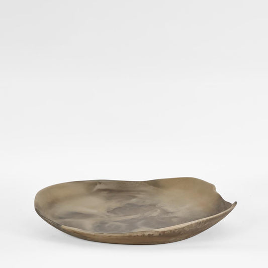 Halo Swirl Resin Serving Platter Medium Coca, view 2