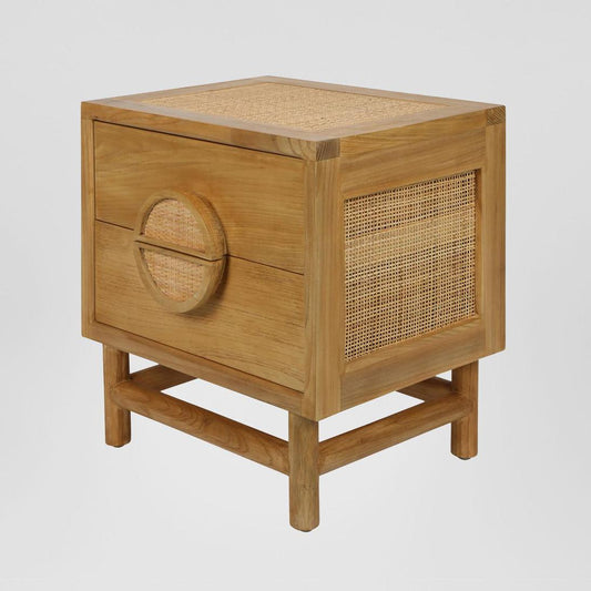 Rondo Bedside Natural | Luxury home decor and furniture by Home Decor & Co