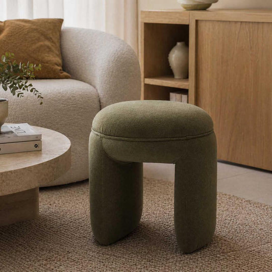 Harper Ottoman Olive Green | Luxury home decor and furniture by Home Decor & Co