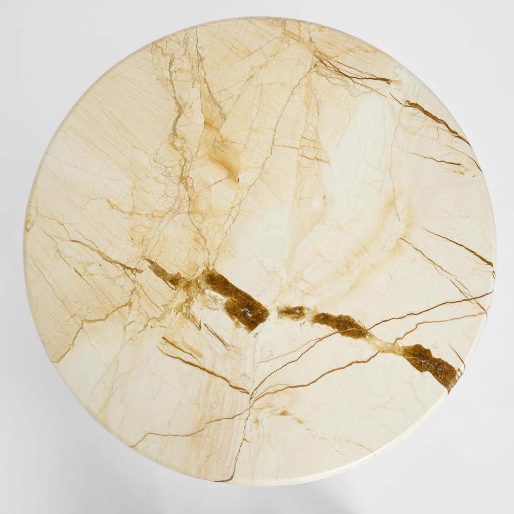 Sable Bedside Matt Brown Vein Marble/High Gloss | Luxury home decor and furniture by Home Decor & Co