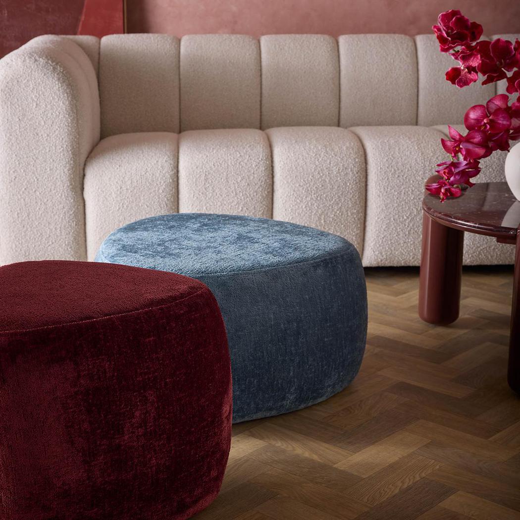 Pebble Ottoman Medium Blue | Luxury home decor and furniture by Home Decor & Co