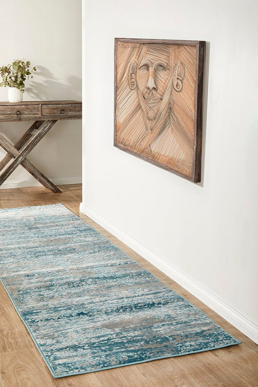 Opulence Olivia Blue Runner Rug, view 2
