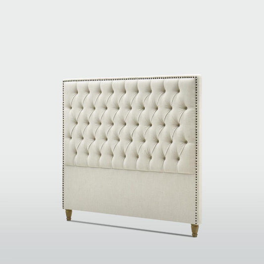 Queenscliff Tufted Bedhead Queen Beige | Luxury home decor and furniture by Home Decor & Co