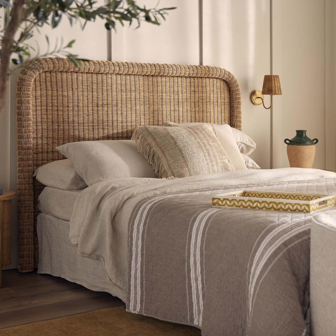 Long Island KS Rattan Bedhead | Luxury home decor and furniture by Home Decor & Co