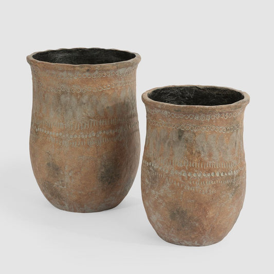 Suri Set of 2 Planters Rustic, view 2