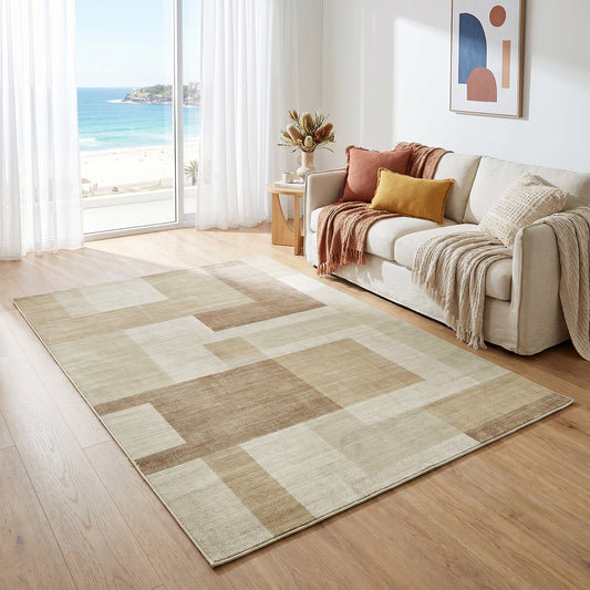 Revive Jaye Beige Washable Rug, view 2