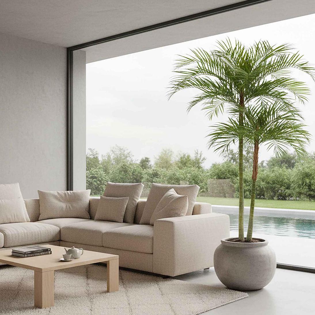 Double Stem Palm Tree 218cm | Luxury home decor and furniture by Home Decor & Co
