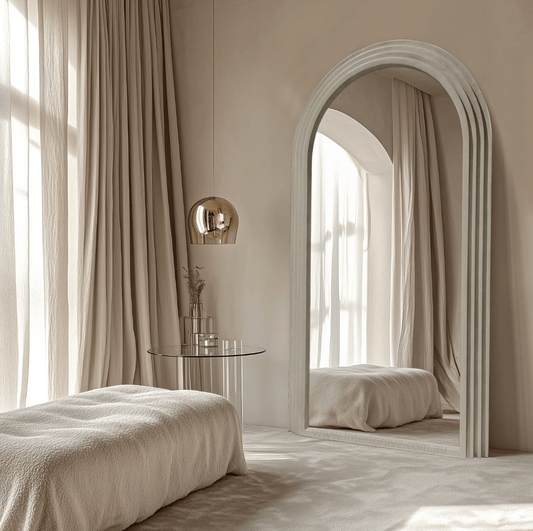 Sierra Arched Step Mirror – Signature Sculptural Concrete Statement Piece | Luxury home decor and furniture by Home Decor & Co