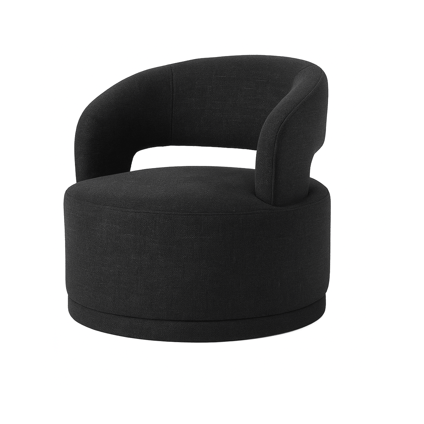 Coco Milan Swivel Accent Chair - Black | Luxury home decor and furniture by Home Decor & Co