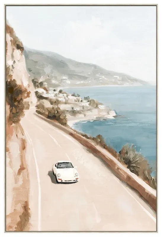 French Riviera Framed Artwork 120cm