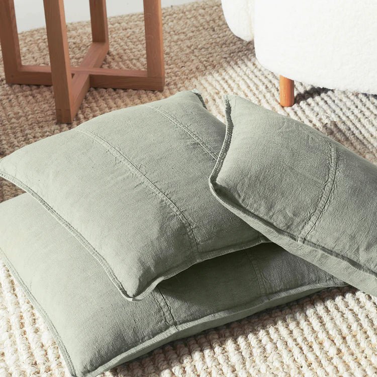 Luca® Linen Cushion - Pistachio | Luxury home decor and furniture by Home Decor & Co