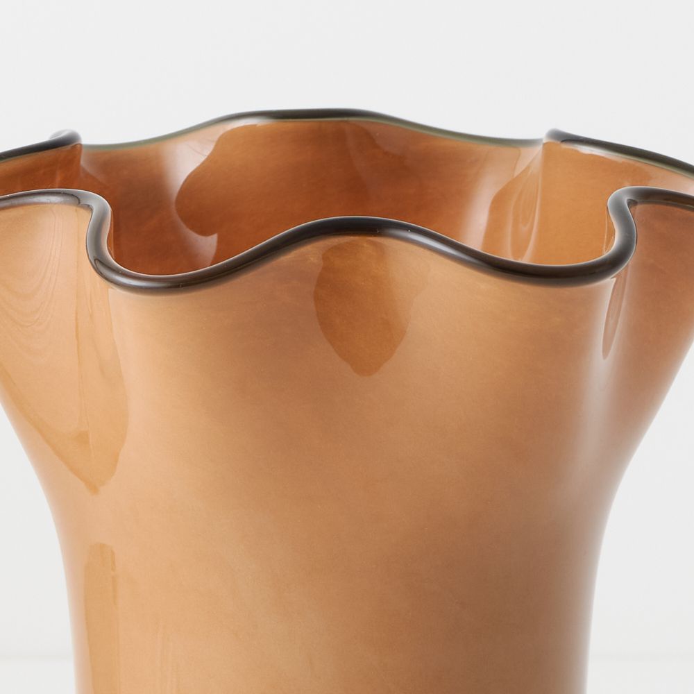 Cassis Vase in rust glass