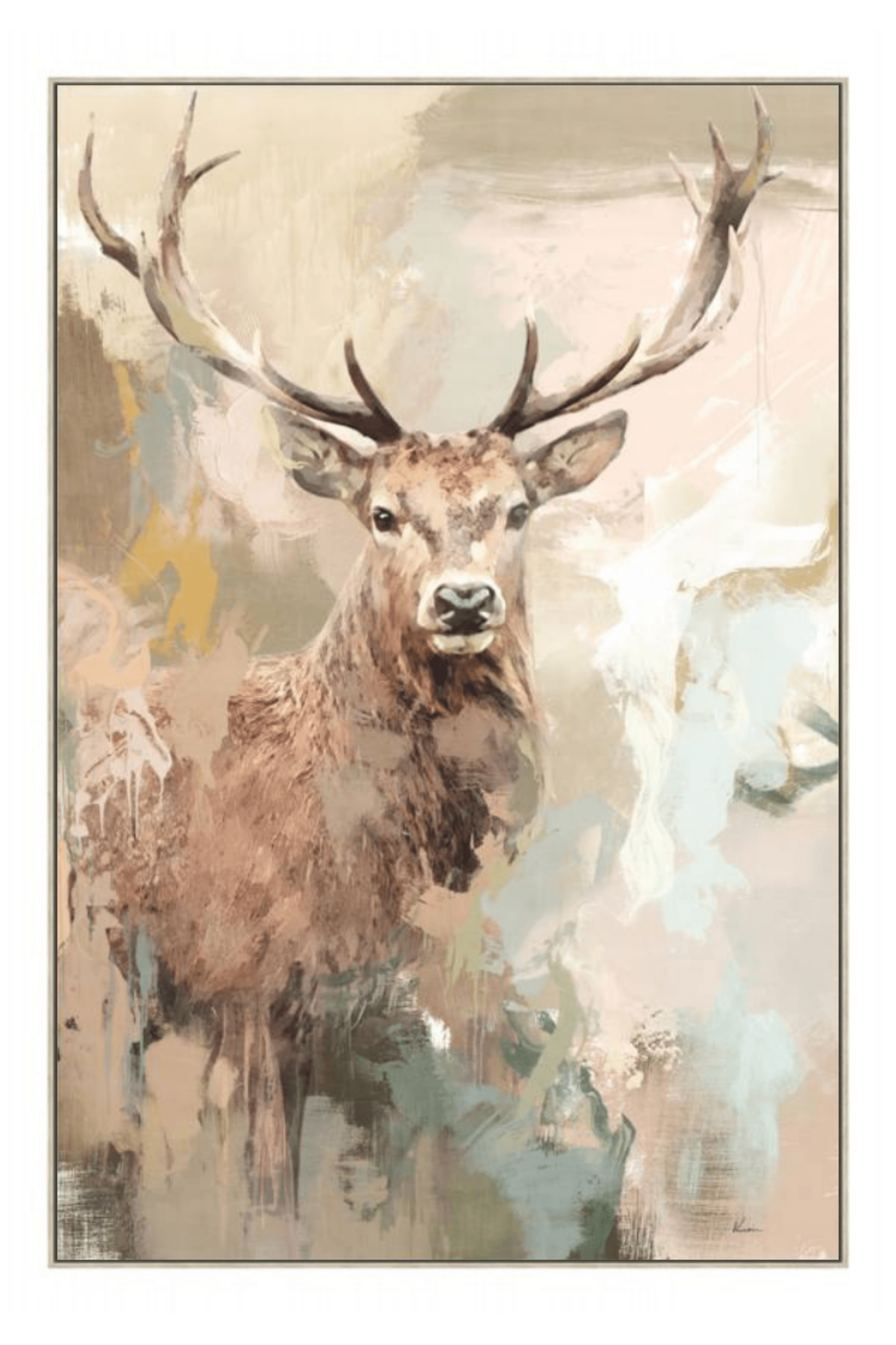 Hulio Deer Framed Canvas 80x120cm | Luxury home decor and furniture by Home Decor & Co