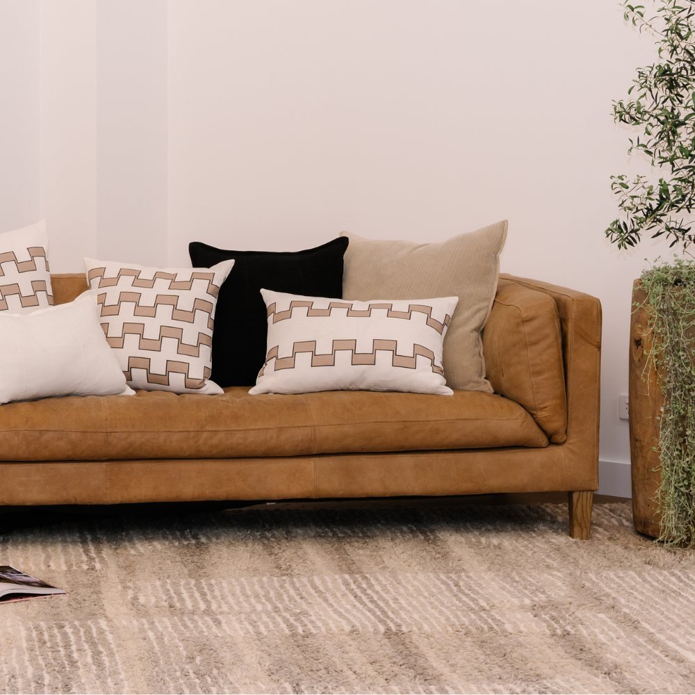Hudson Corduroy Cushion - Natural | Luxury home decor and furniture by Home Decor & Co