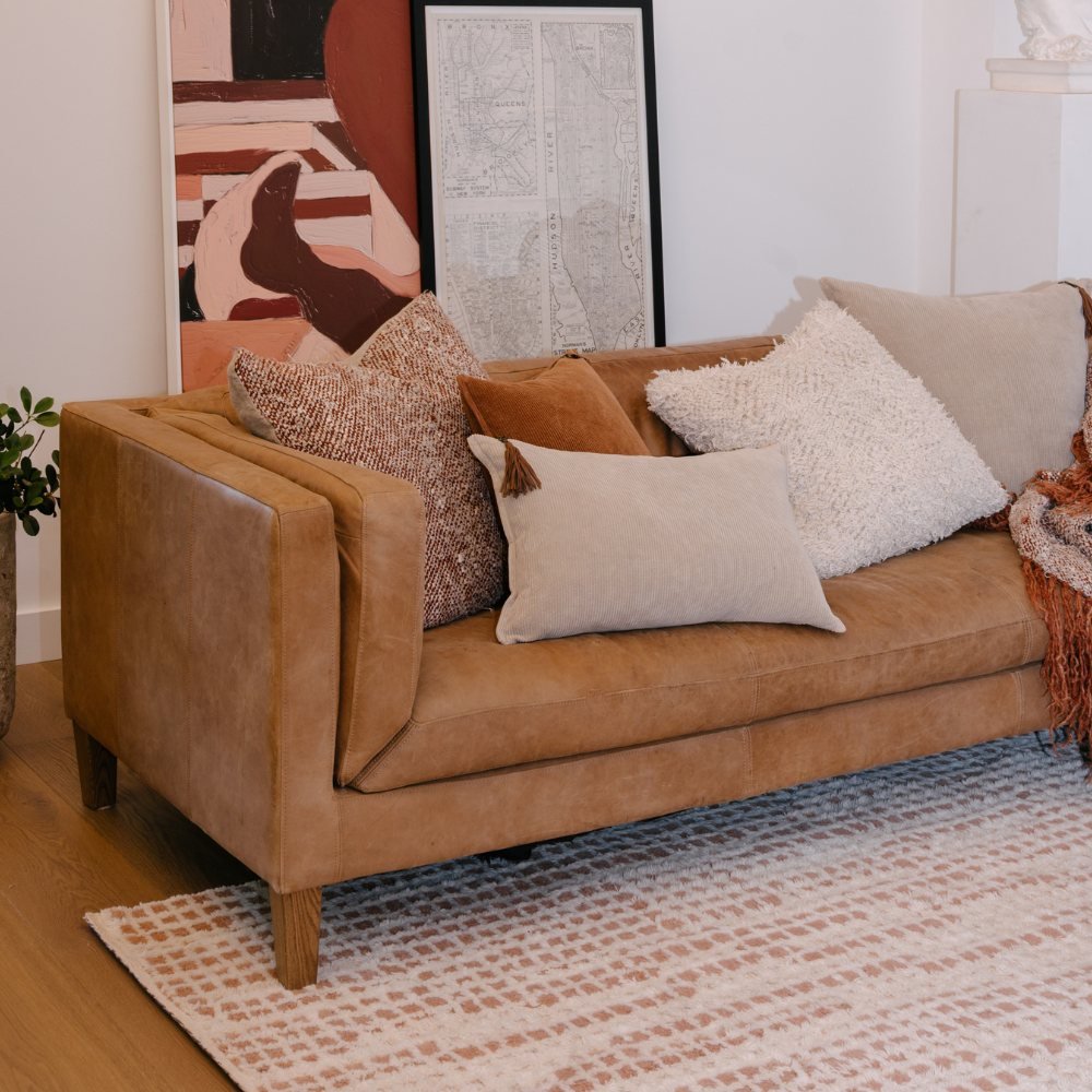 Hudson Corduroy Cushion - Natural | Luxury home decor and furniture by Home Decor & Co