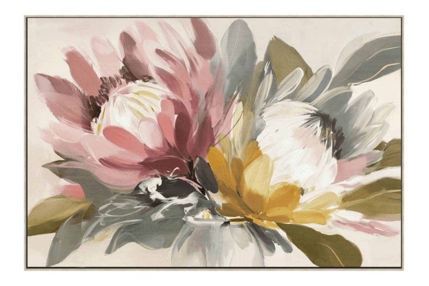 Protea Duet Framed Artwork 120cm | Luxury home decor and furniture by Home Decor & Co