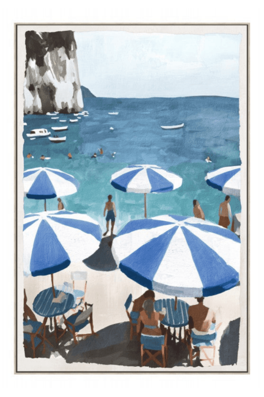 Holiday Sun Loung Framed Artwork A 120cm | Luxury home decor and furniture by Home Decor & Co