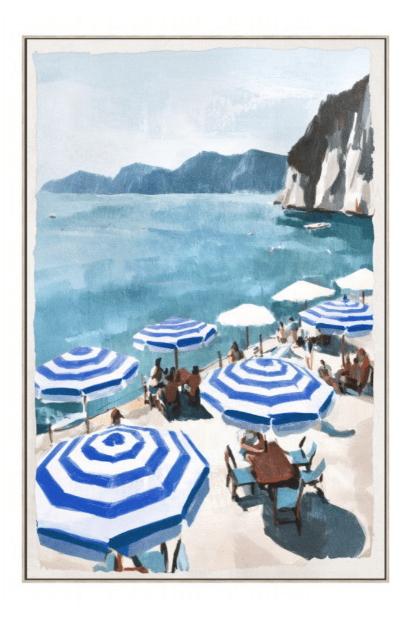 Holiday Sun Loung Framed Artwork B 120cm | Luxury home decor and furniture by Home Decor & Co